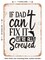 DECORATIVE METAL SIGN - If Dad Can't Fix It We're All Screwed - Vintage Rusty Look